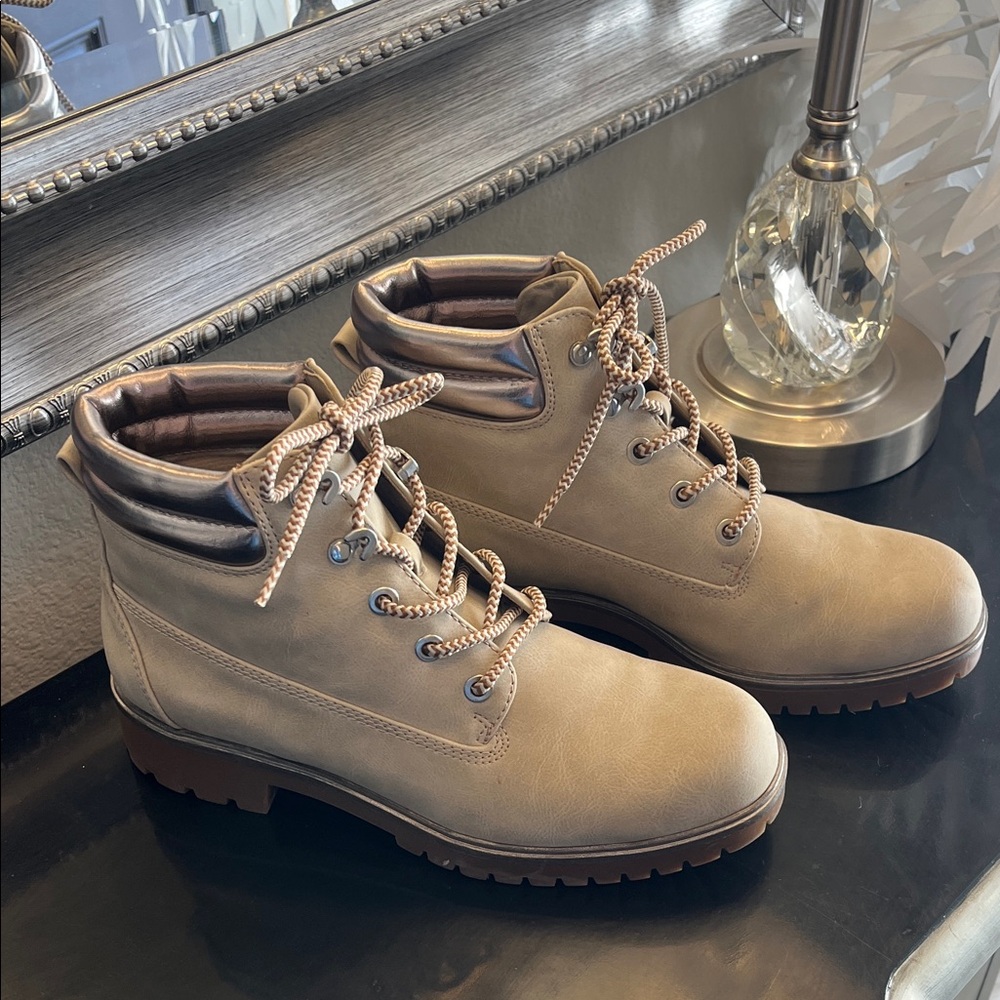 Limelight Natural Beige Ankle Boots